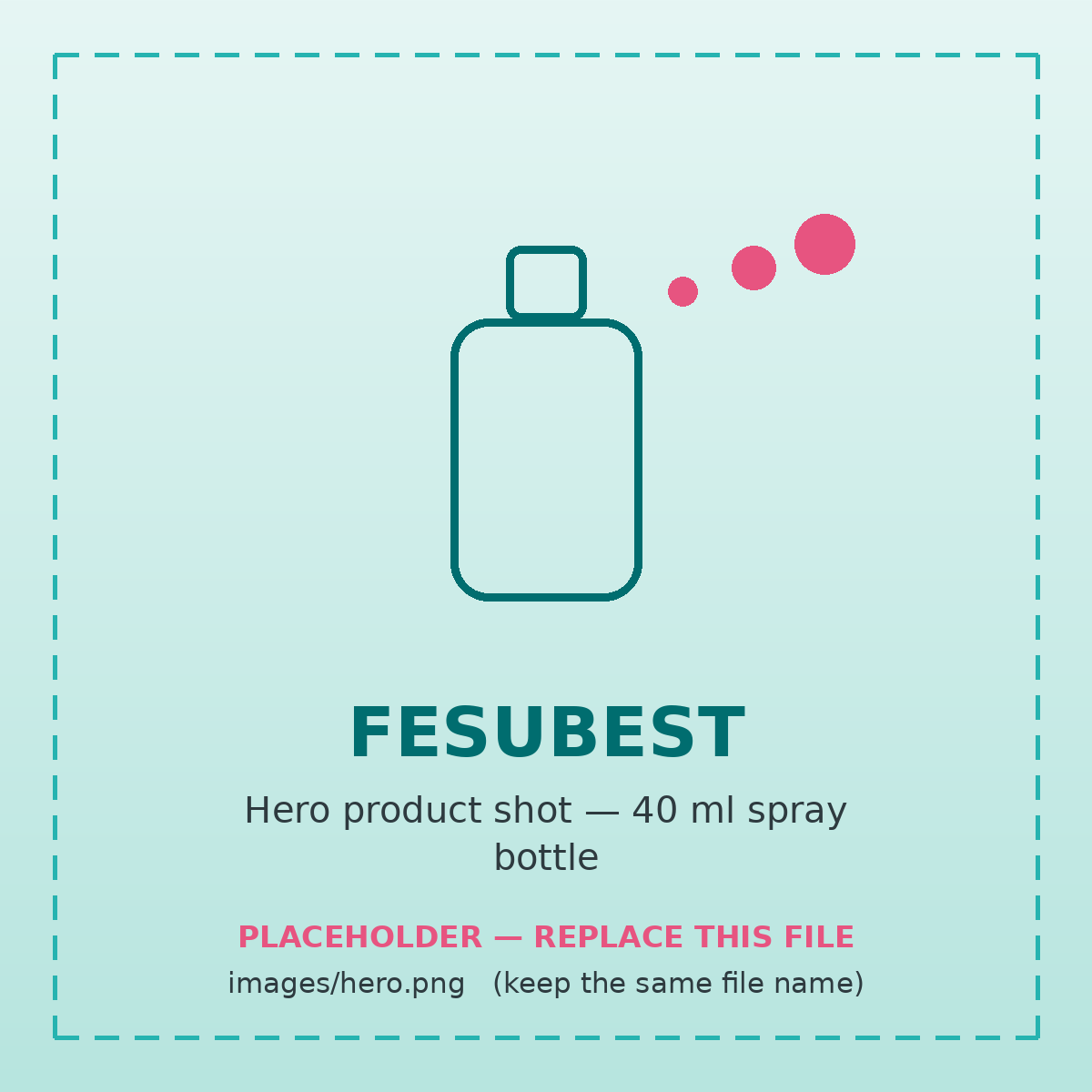 FESUBEST iron oral spray bottle